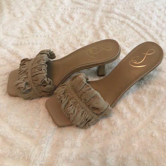 'Sam Edelman' Nude Kitten Heel Mule - Size 9.5 - Picture 2 of 7